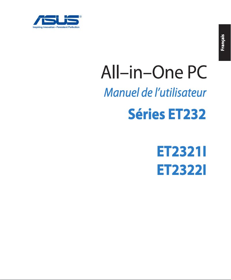 Image de la première page du manuel de l'appareil ET2321IUKH