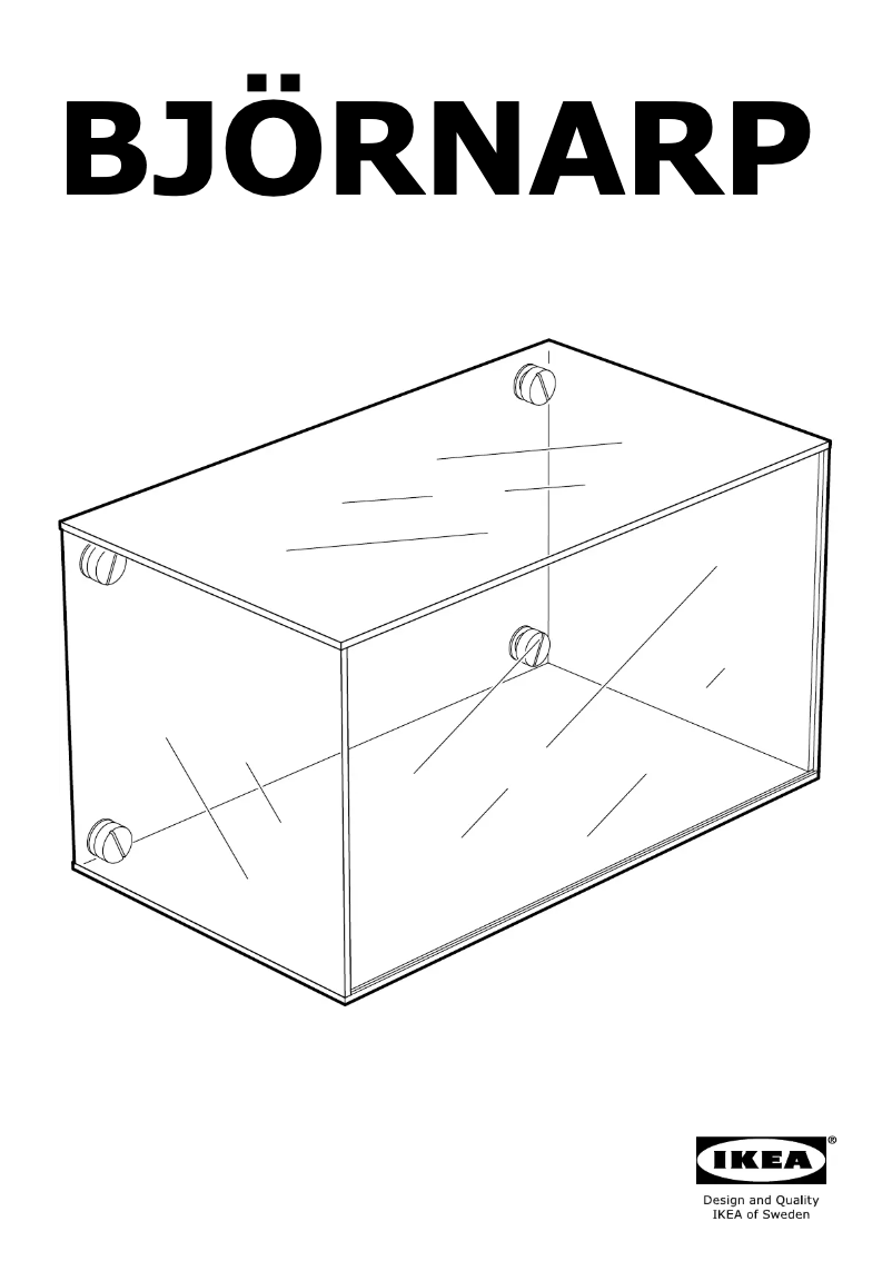 Imagen de la primera página del manual del dispositivo BJORNARP