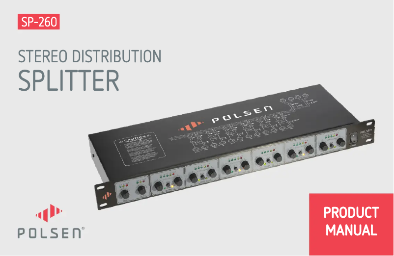 Page 1 de la notice Manuel utilisateur Polsen SP-260