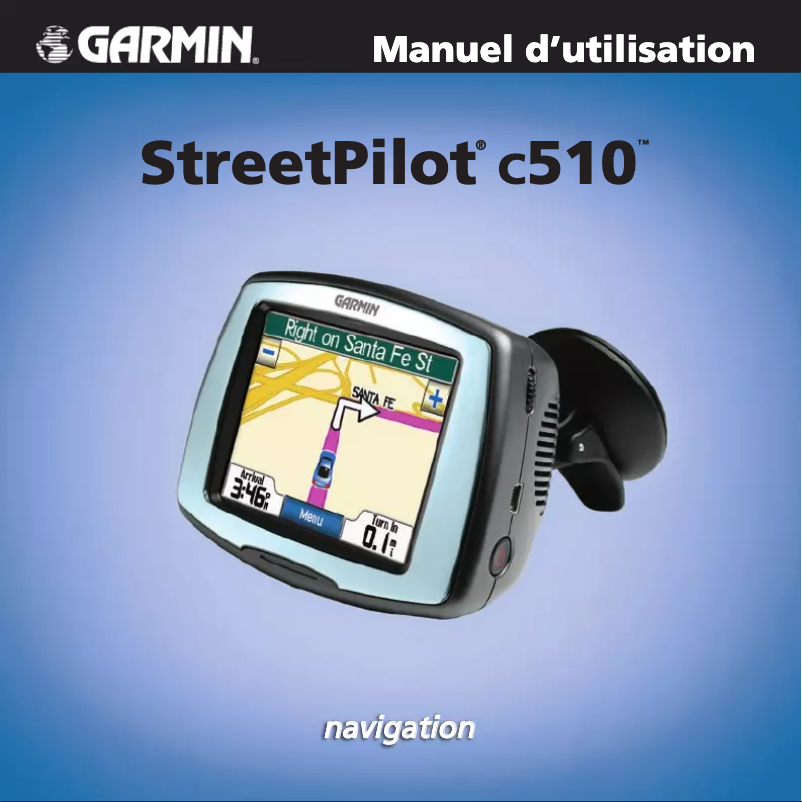 Page n°1 - Manuel utilisateur Garmin StreetPilot c510