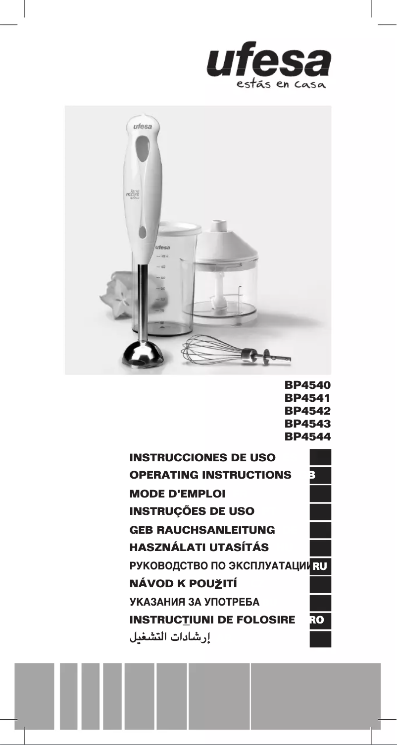 Page 1 of the manual User Manual Ufesa BP4543