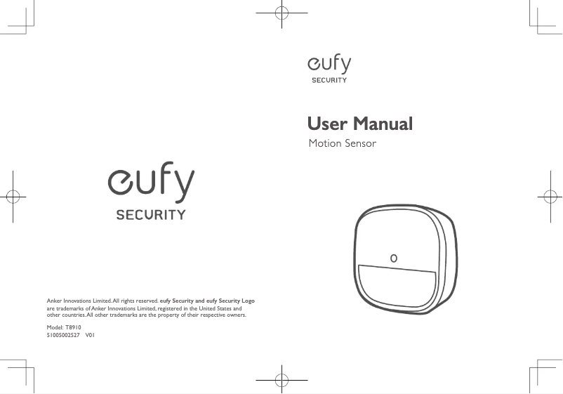 Page n°1 - Manuel utilisateur Eufy Motion Sensor