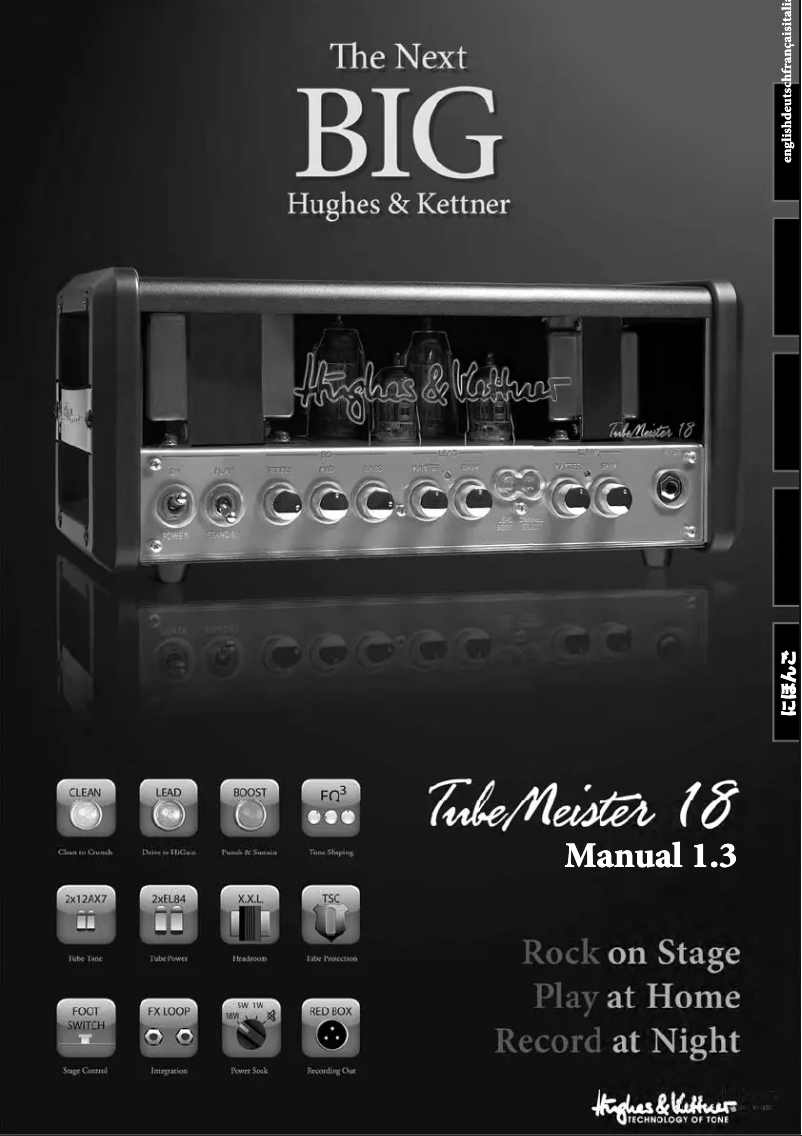 Page n°1 - Manuel utilisateur Hughes & Kettner TubeMeister 18 Head