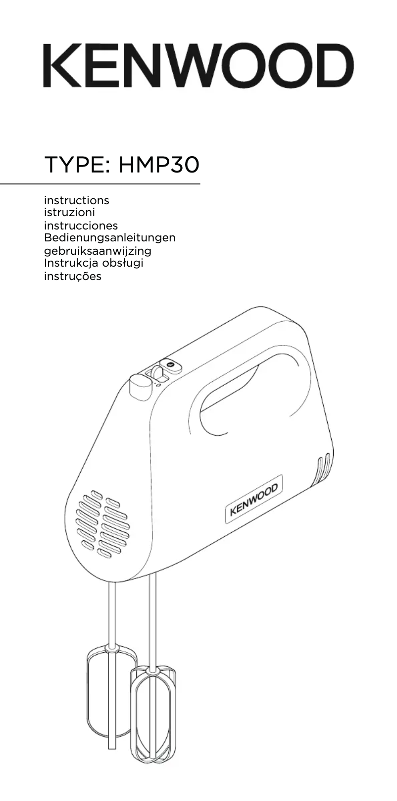 Page 1 de la notice Manuel utilisateur Kenwood kMix HMP30