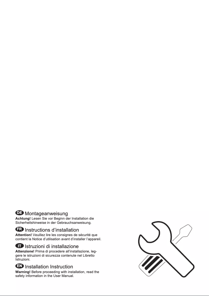 Page 1 de la notice Guide d'installation Electrolux EK284SARBR