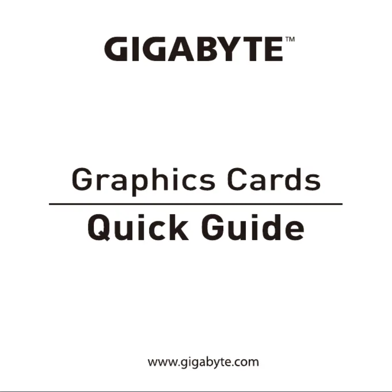 Page 1 de la notice Manuel utilisateur Gigabyte Radeon RX 5500 XT Gaming OC 4G