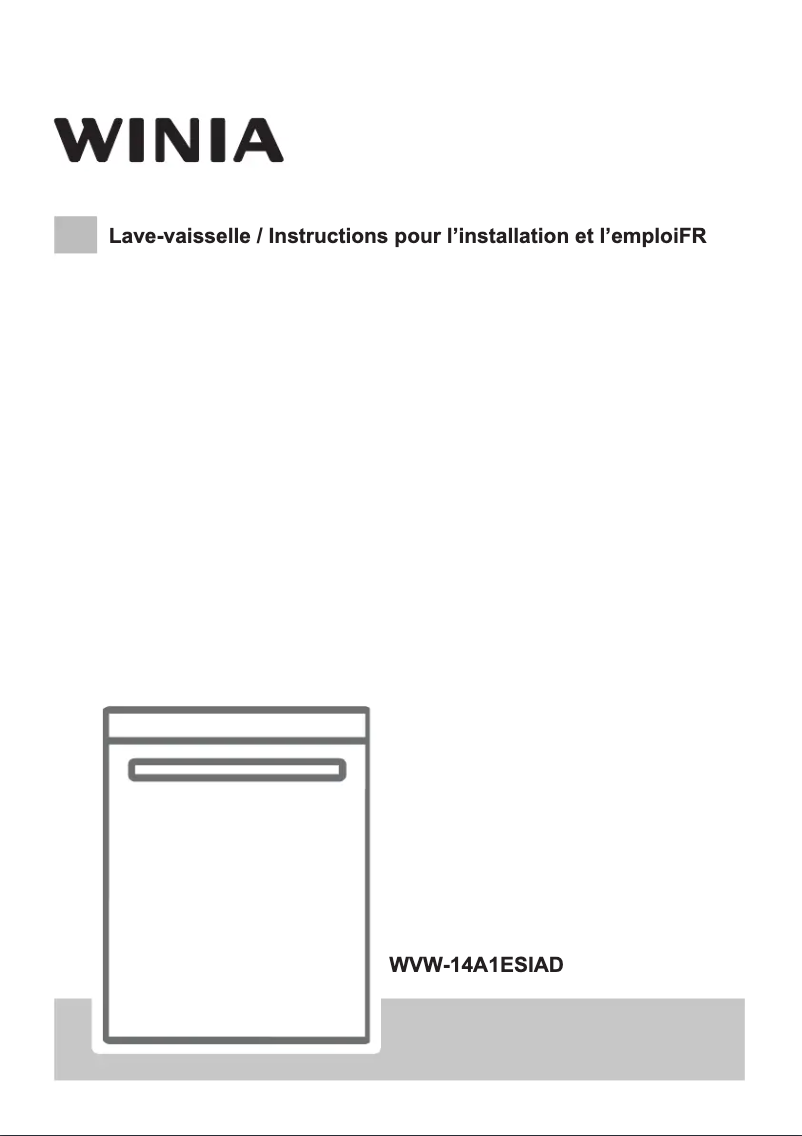 Page n°1 - Manuel utilisateur Winia WVW-14A1ESIAD