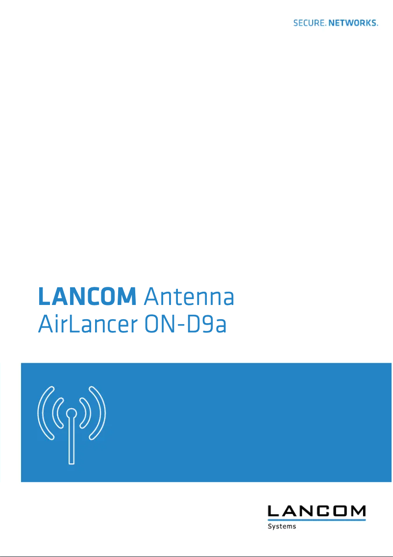 Página 1 del manual Manual de usuario Lancom AirLancer ON-D9a