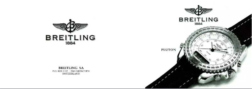 Page n°1 - Manuel utilisateur Breitling Pluton