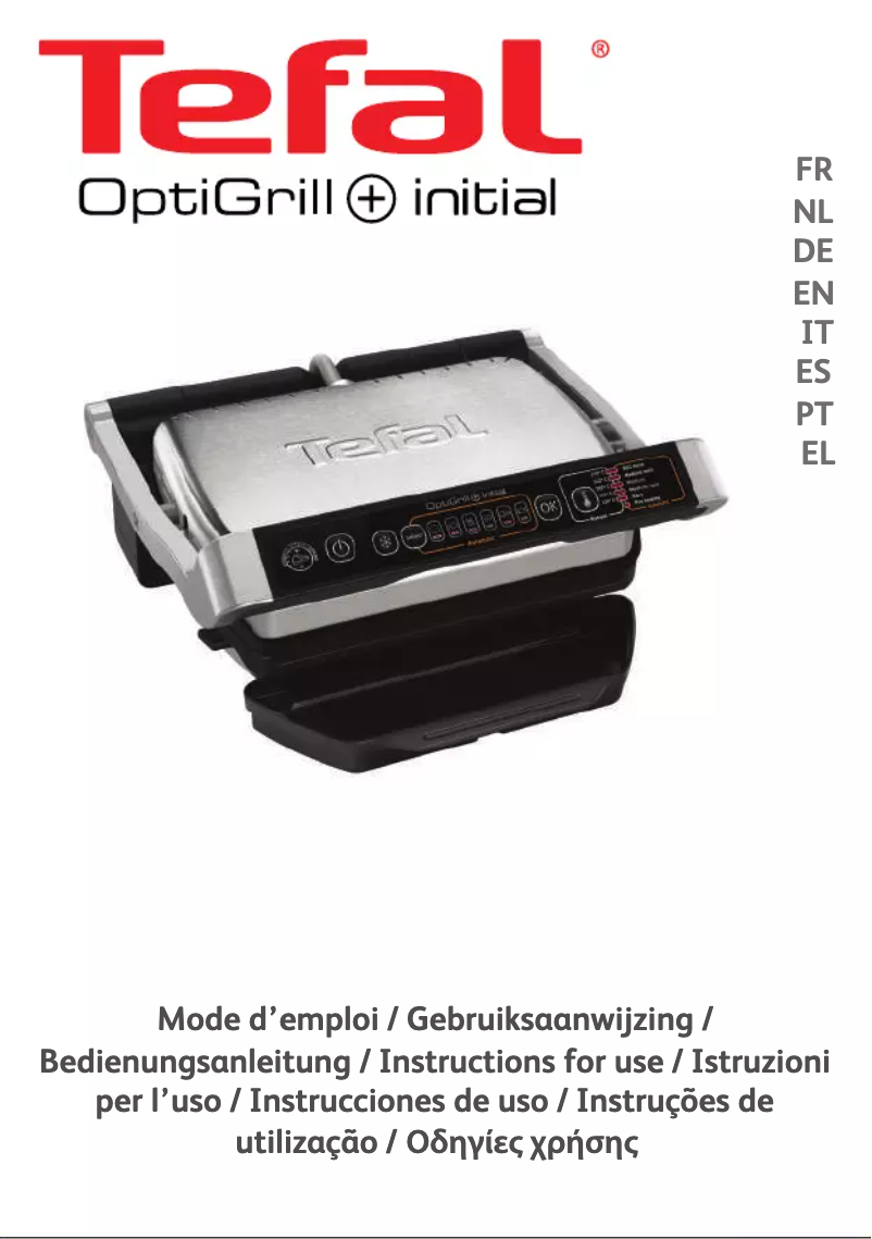 Page 1 de la notice Manuel utilisateur Tefal OptiGrill GC7018