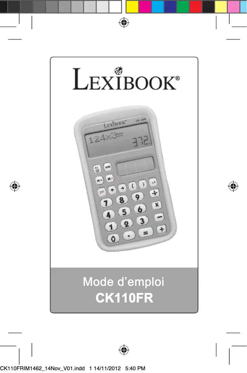 Page 1 de la notice Manuel utilisateur Lexibook CK110FR