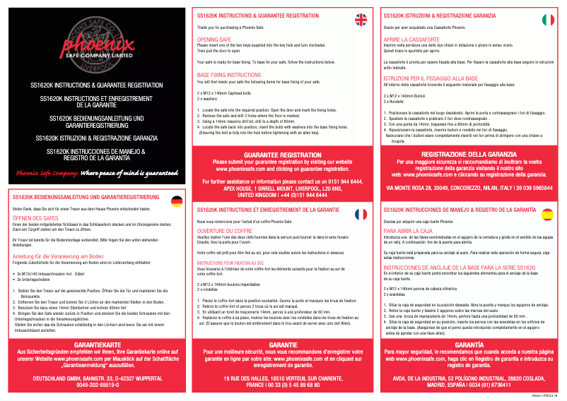 Page 1 de la notice Manuel utilisateur Phoenix Fire Fox SS1623K