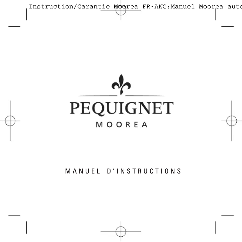 Page n°1 - Manuel utilisateur Pequignet Moorea