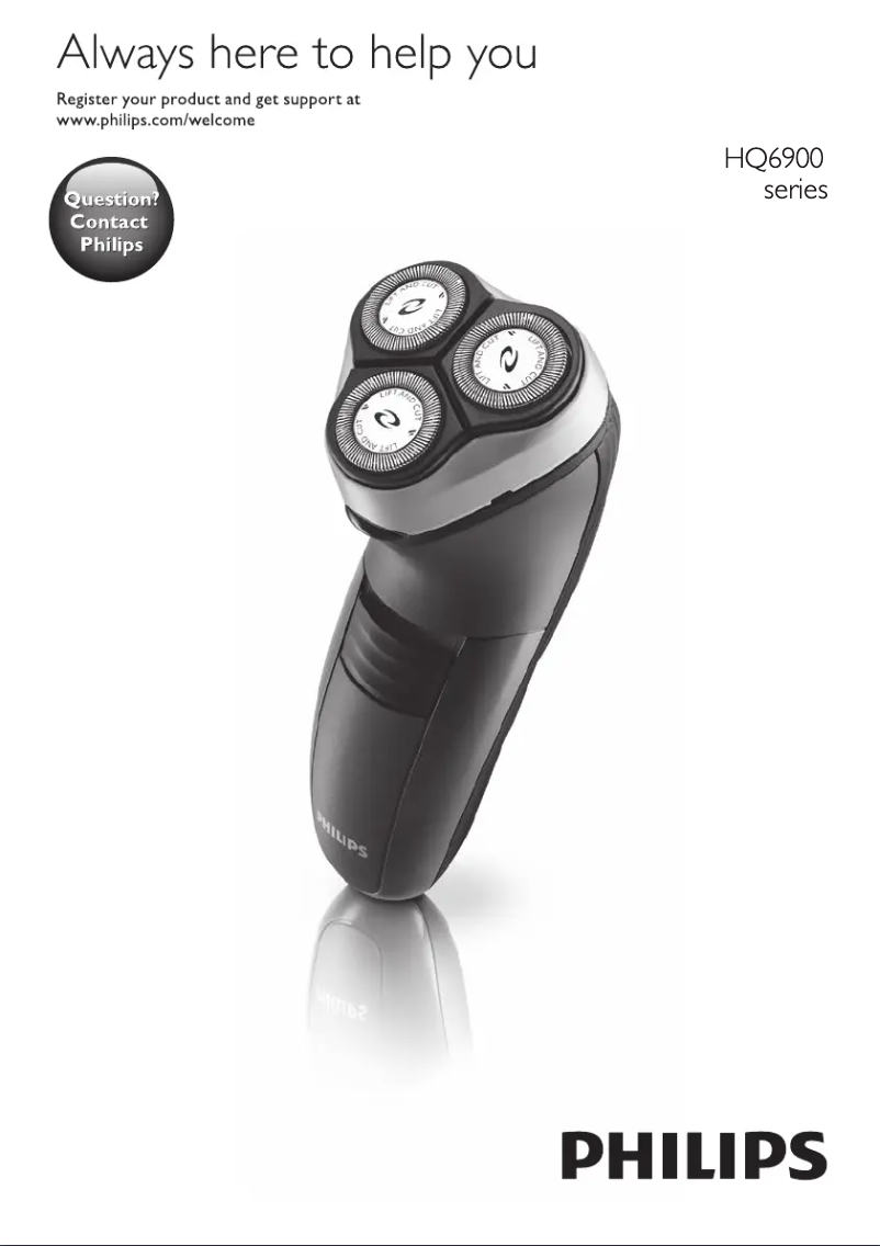 Image de la première page du manuel de l'appareil PowerTouch HQ6902