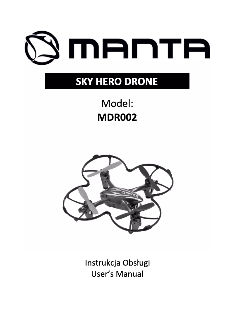 Page 1 de la notice Manuel utilisateur Manta Sky Hero MDR002