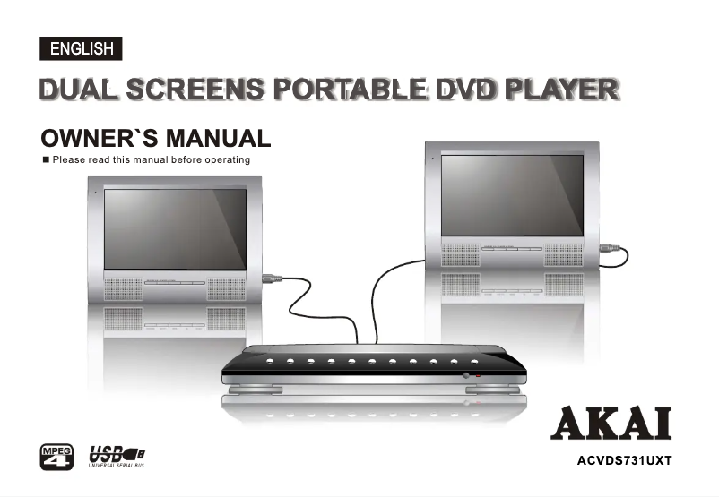 Page n°1 - Manuel utilisateur AKAI ACVDS731UXT