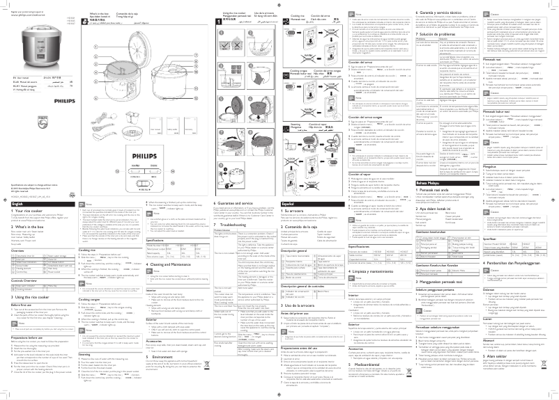 Página 1 del manual Manual de usuario Philips Daily Collection HD3025