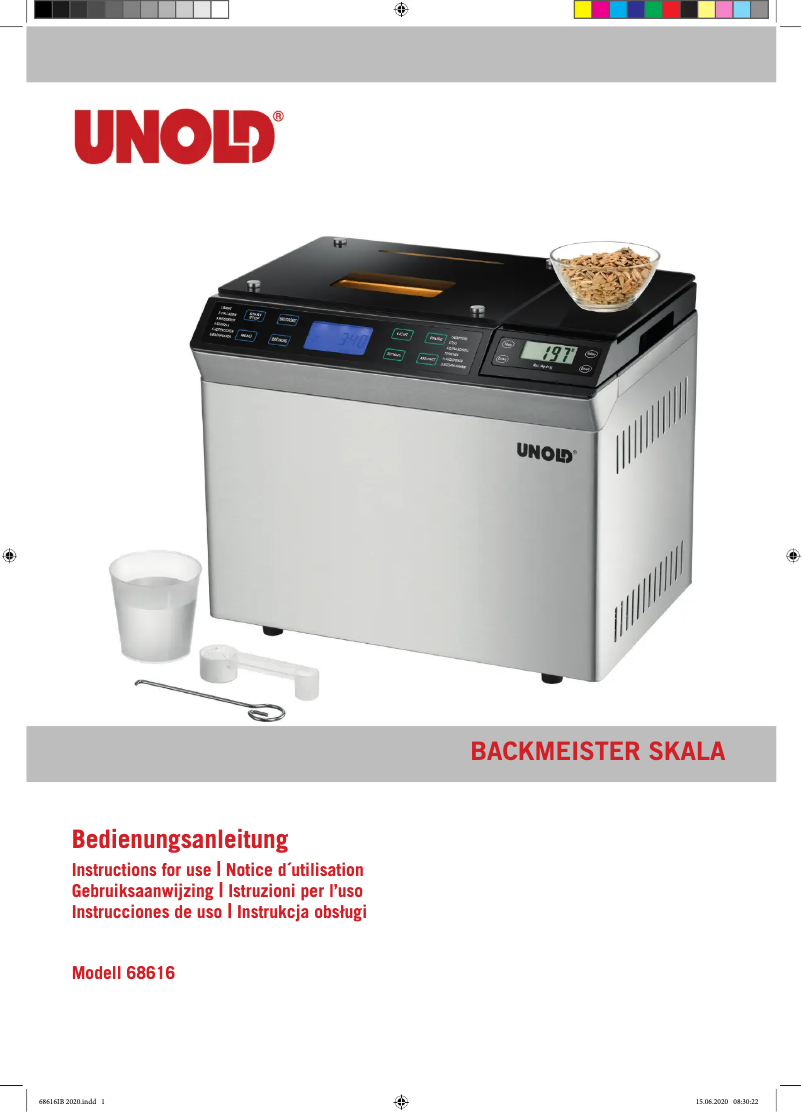 Page 1 de la notice Manuel utilisateur Unold 68616