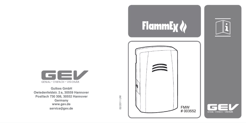 Image de la première page du manuel de l'appareil FMW 3552