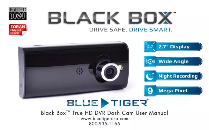 Image de la première page du manuel de l'appareil Black Box