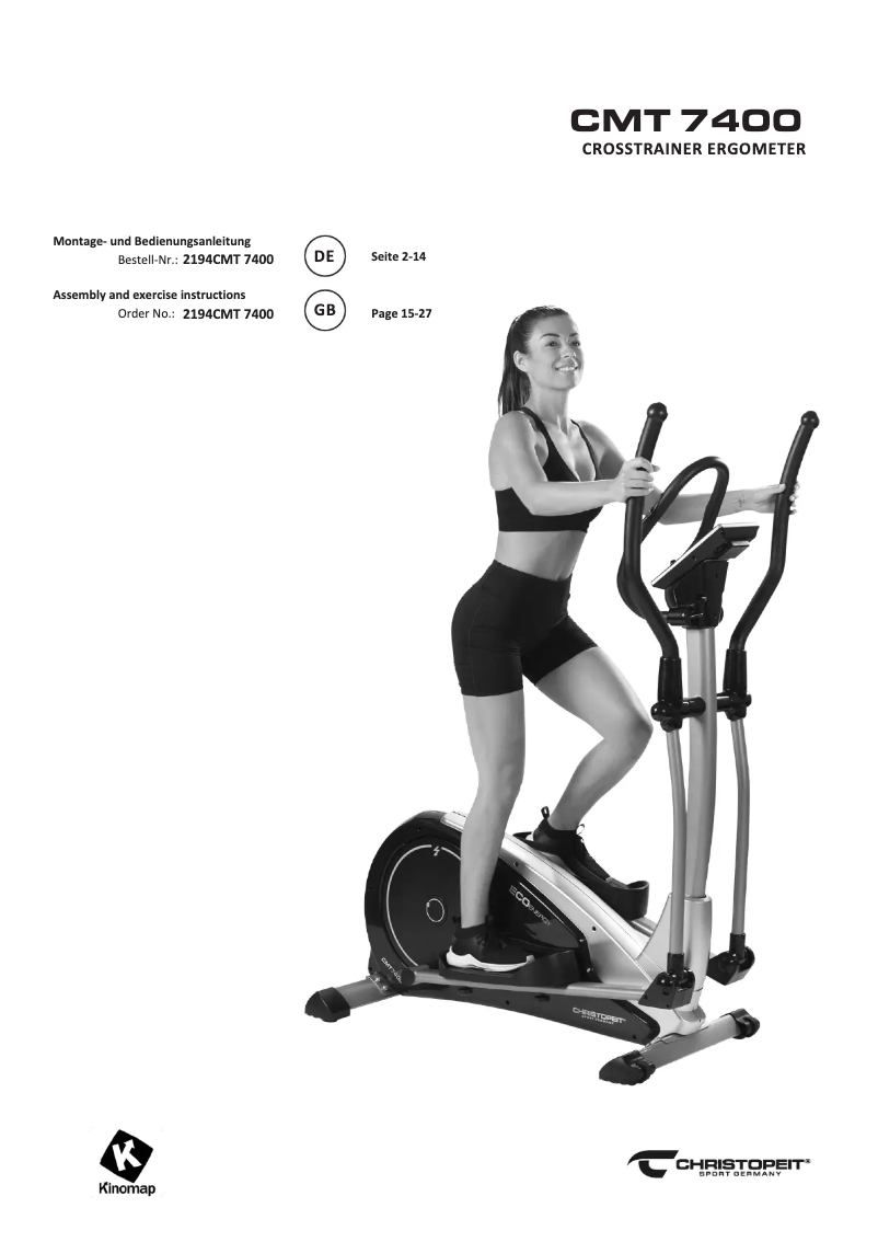 Page n°1 - Manuel utilisateur Christopeit CMT 7400