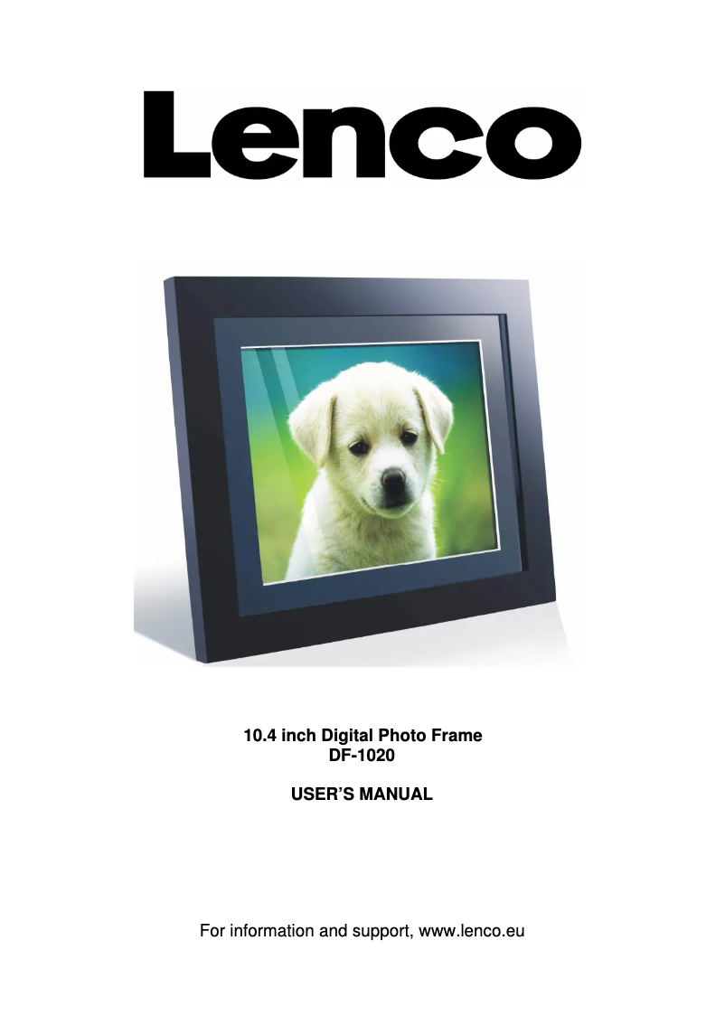 Página 1 del manual Manual de usuario Lenco DF-1020