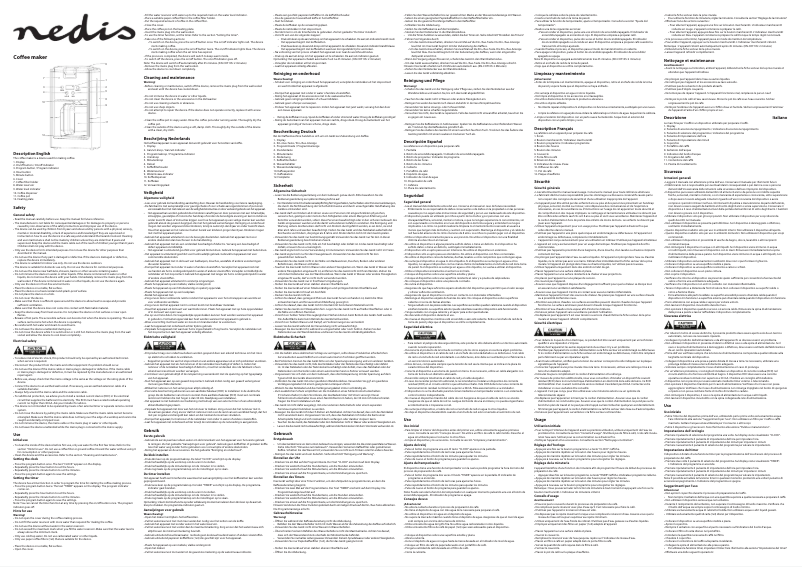 Image de la première page du manuel de l'appareil KACM121EBK