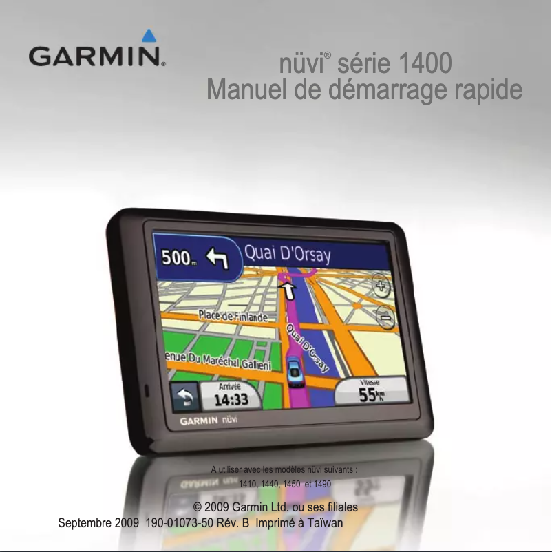 Page n°1 - Manuel utilisateur Garmin nüvi 1450