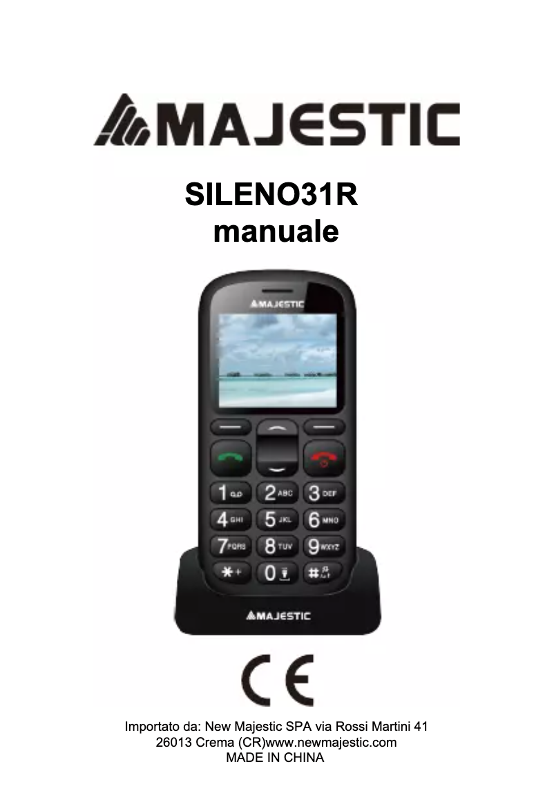 Page 1 de la notice Manuel utilisateur Majestic TLF-Sileno 31R