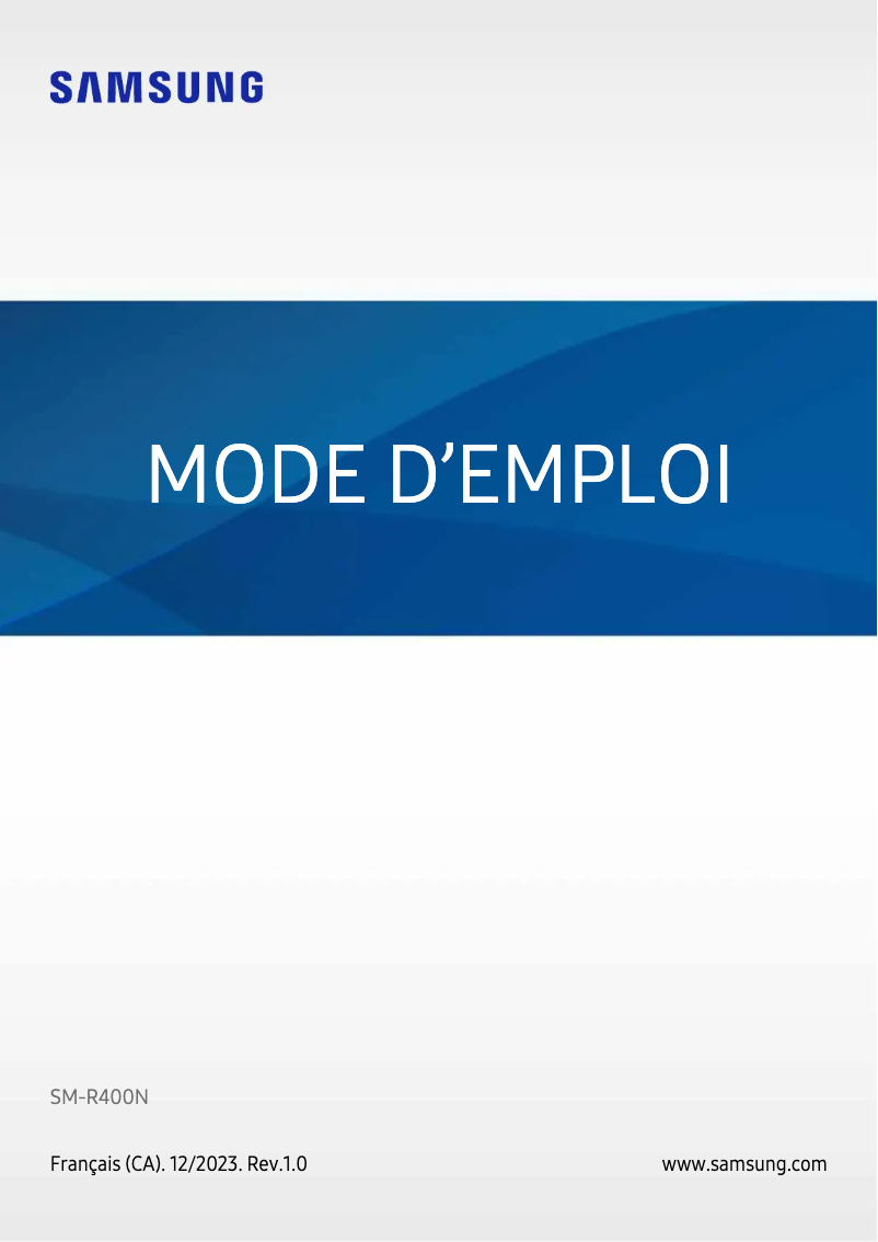 Página 1 del manual Manual de usuario Samsung Galaxy Buds FE