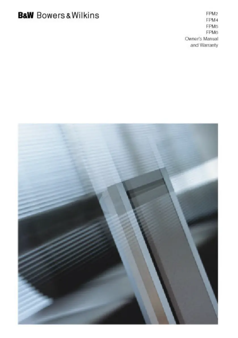 Página 1 del manual Manual de usuario Bowers & Wilkins FPM5