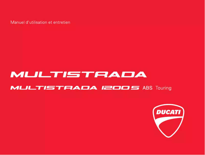 Page 1 of the manual User Manual Ducati Multistrada 1200 S Touring (2011)