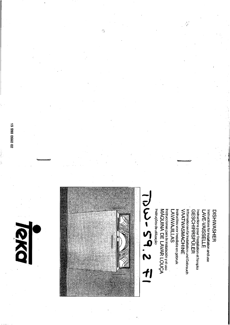 Page 1 de la notice Manuel utilisateur Teka TDW 59.2 FI