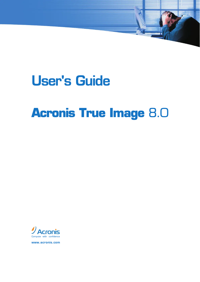 Page n°1 - Manuel utilisateur Acronis True Image Home 8.0