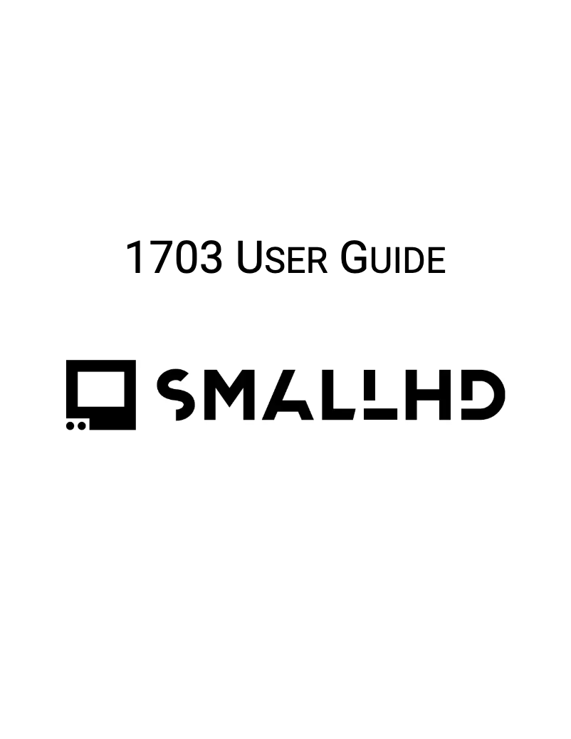 Image de la première page du manuel de l'appareil 1703 P3X