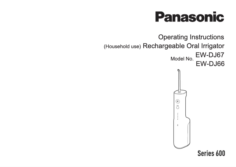 Página 1 del manual Manual de usuario Panasonic EW-DJ67