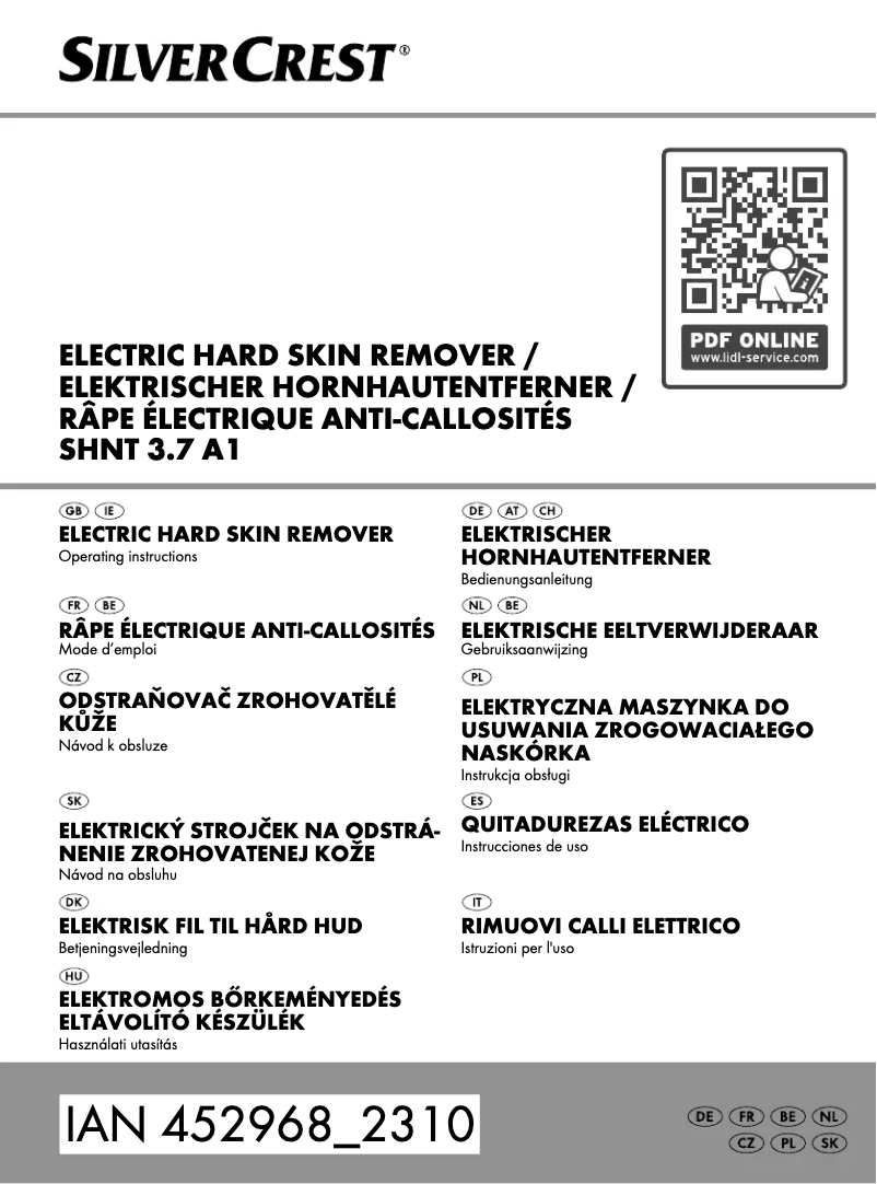 Page 1 de la notice Manuel utilisateur SilverCrest SHNT 3.7 A1