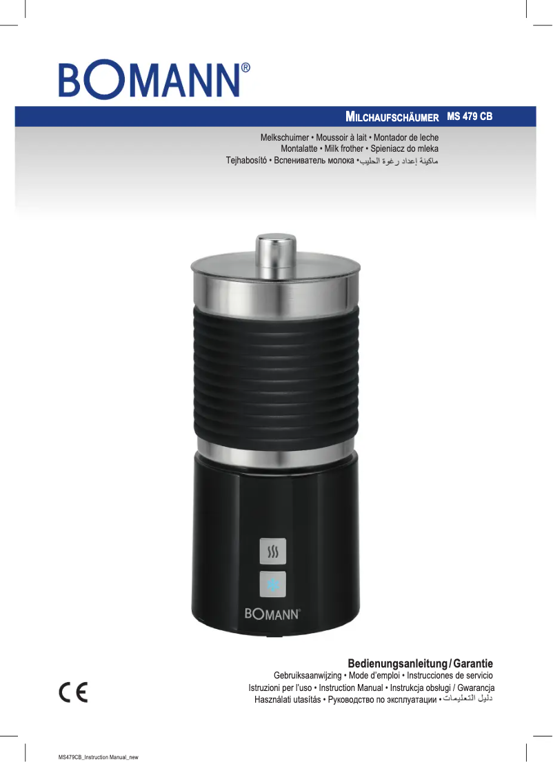 Page 1 de la notice Manuel utilisateur Bomann MS 479 CB