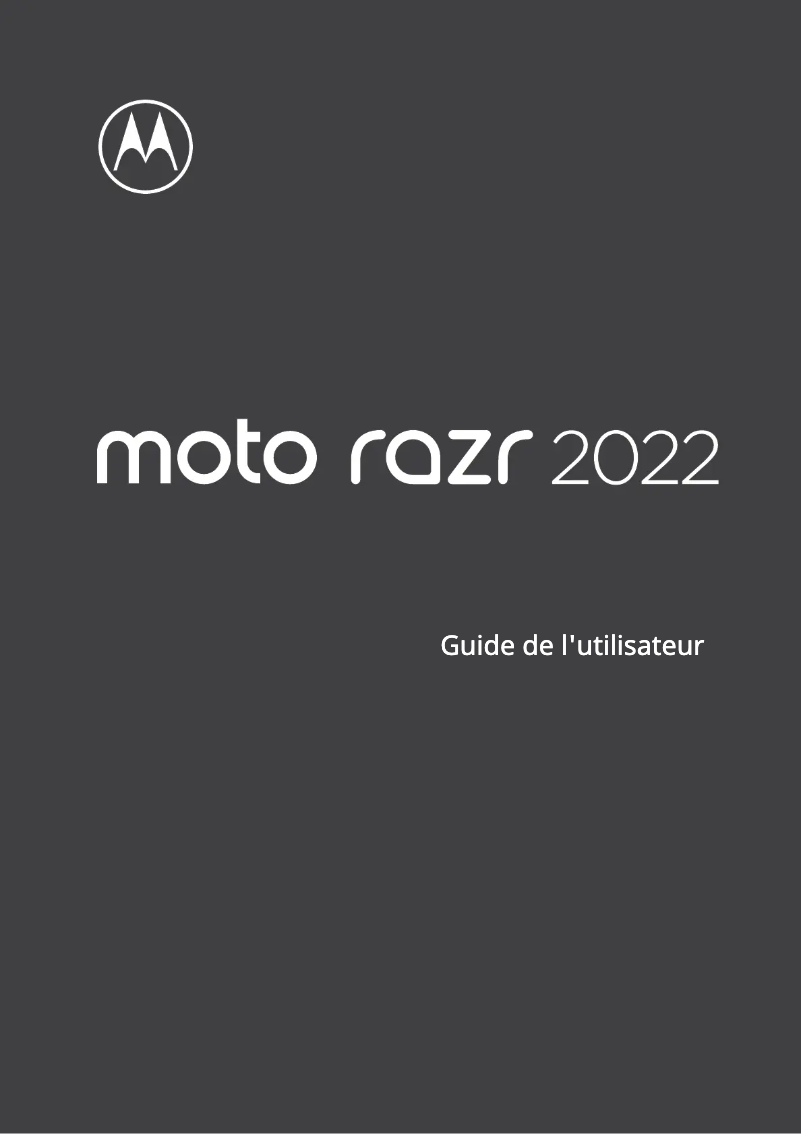 Página 1 del manual Manual de usuario Motorola Razr 2022