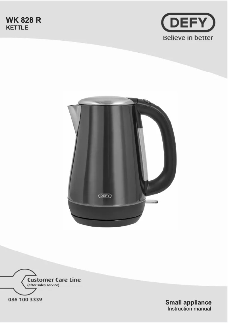 Page 1 de la notice Manuel utilisateur Defy WK828R