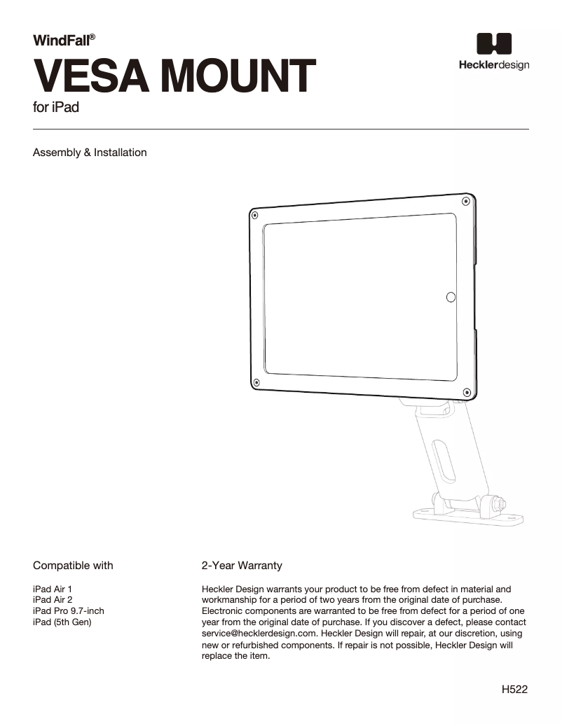 Page 1 de la notice Manuel utilisateur WindFall H522-BG