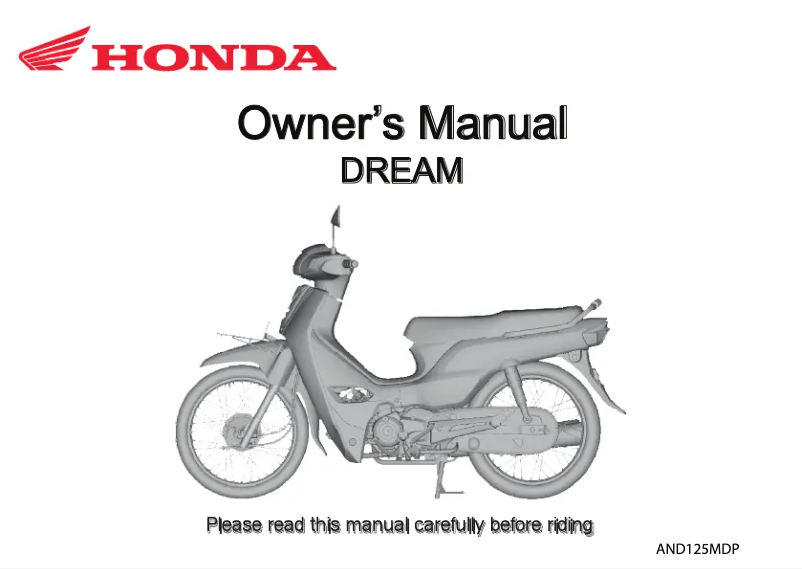 Image de la première page du manuel de l'appareil DREAM (2023)