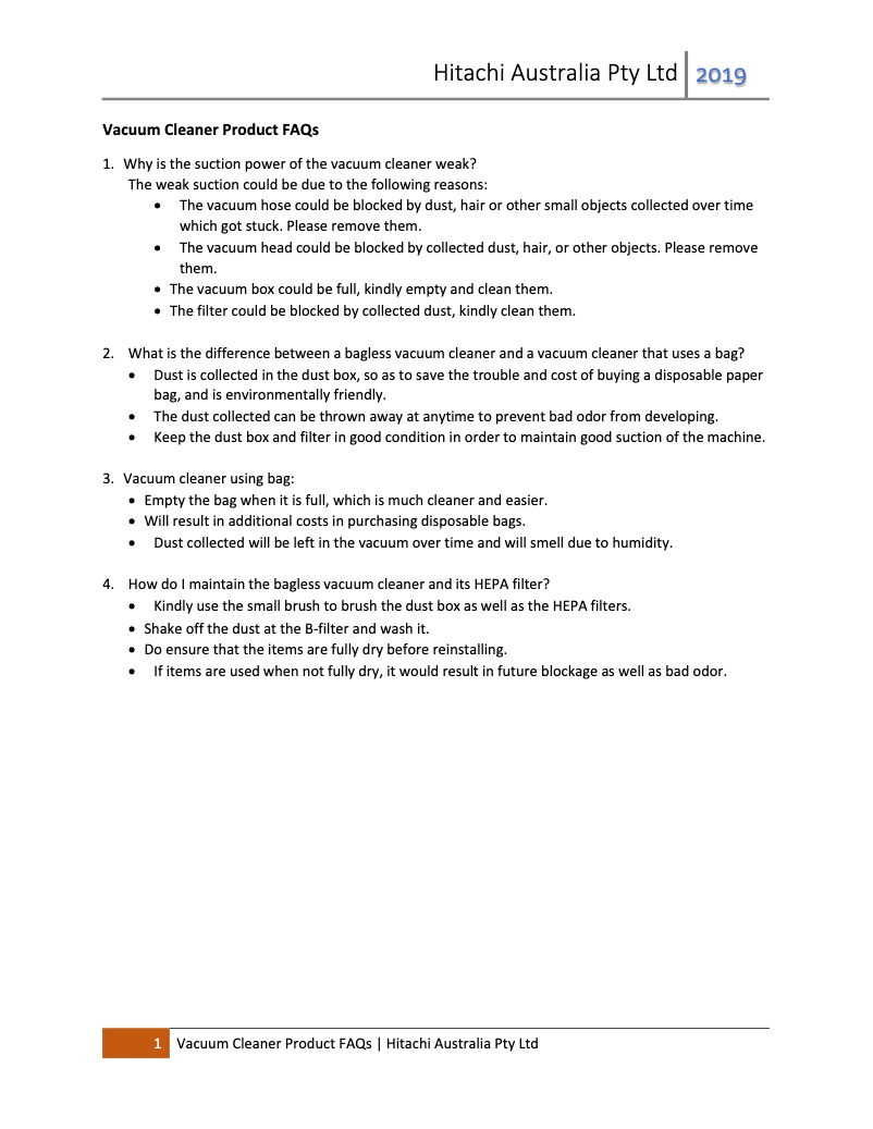 Page 1 de la notice FAQ Hitachi CV-SU22V