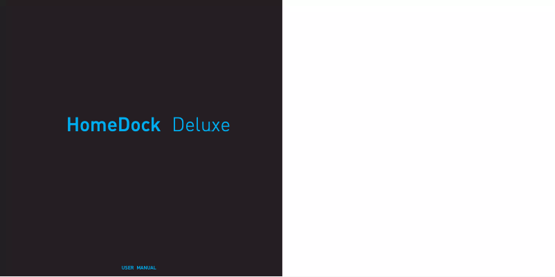 Page n°1 - Manuel utilisateur DLO HomeDock Deluxe