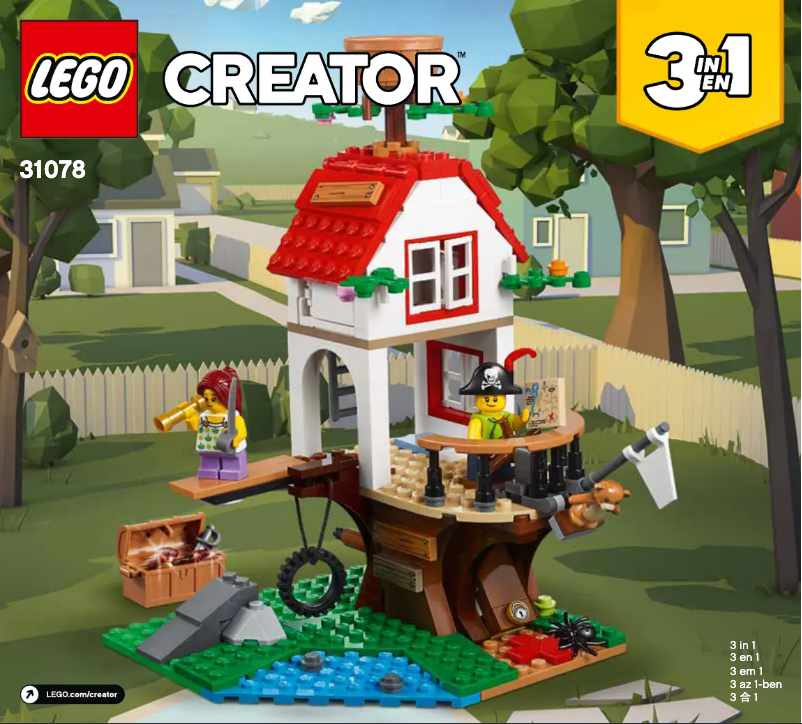 Page n°1 - Manuel utilisateur Lego Creator 31078