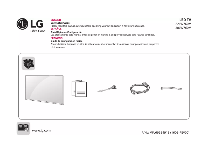 Página 1 del manual Manual de usuario LG LW760M