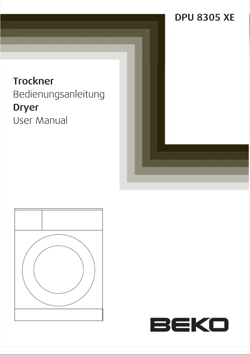 Page 1 de la notice Manuel utilisateur Beko DPU 8305 XE