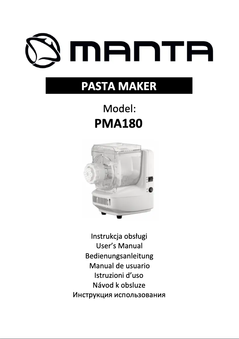 Page n°1 - Manuel utilisateur Manta PMA180