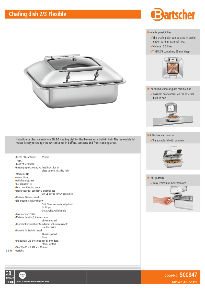 Image de la première page du manuel de l'appareil 500847