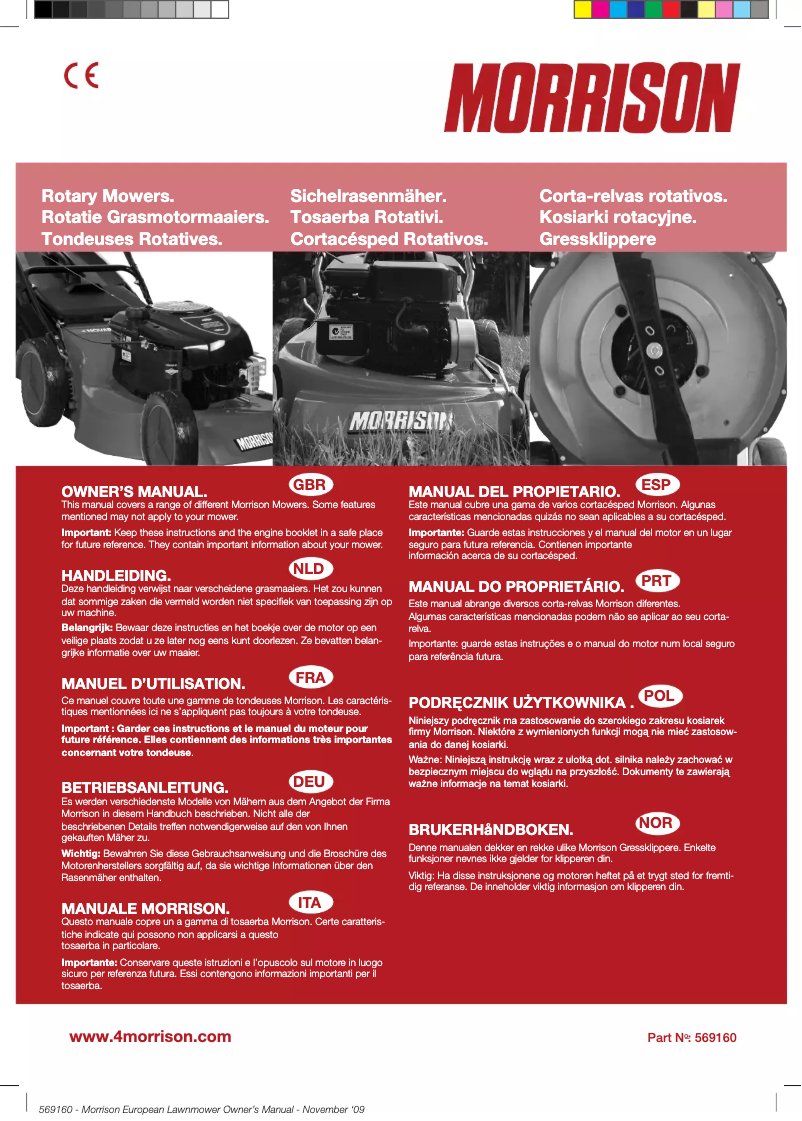 Page n°1 - Manuel utilisateur Morrison Novara 300ST